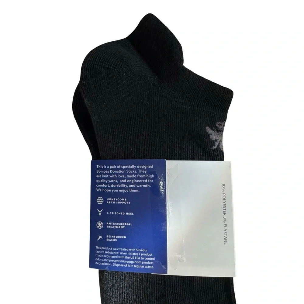 Pack of 4 Bombas Calf & Ankle Socks Size Large